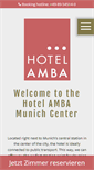Mobile Screenshot of hotel-amba.de