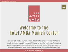 Tablet Screenshot of hotel-amba.de